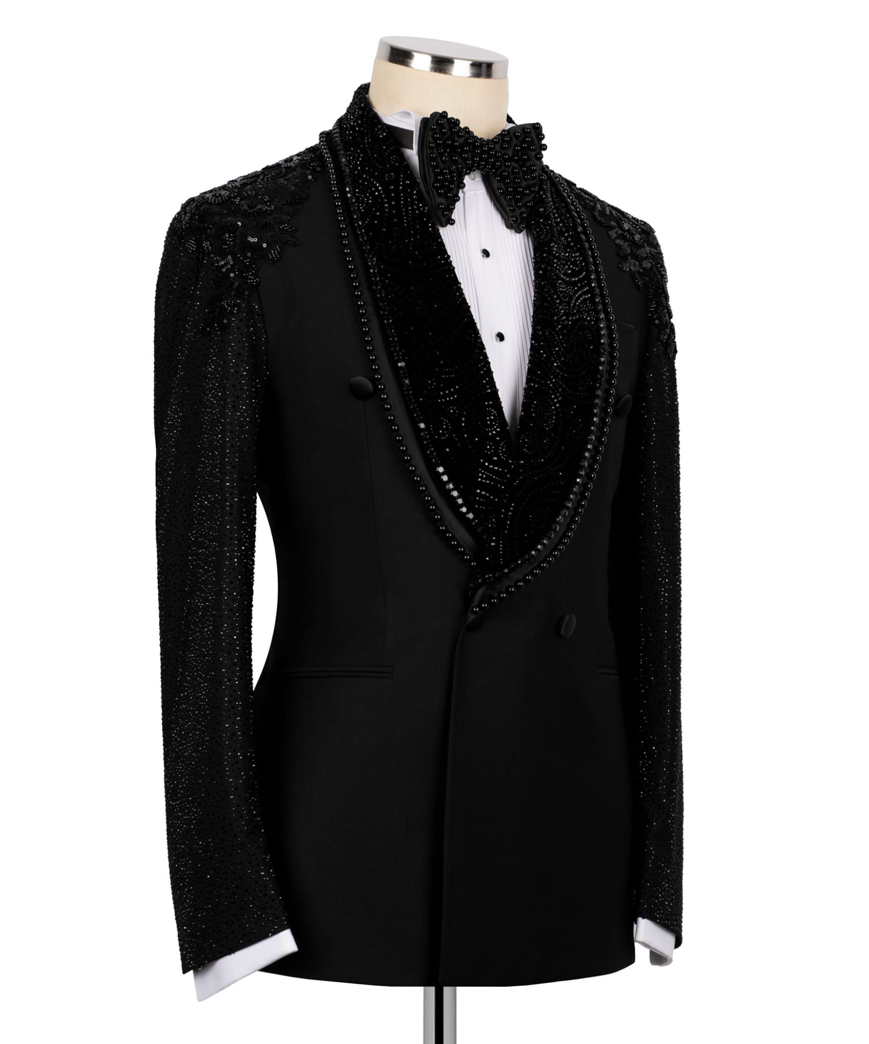 ORIGINAL MILANO – Obsidian Royale Crystal Couture Tuxedo