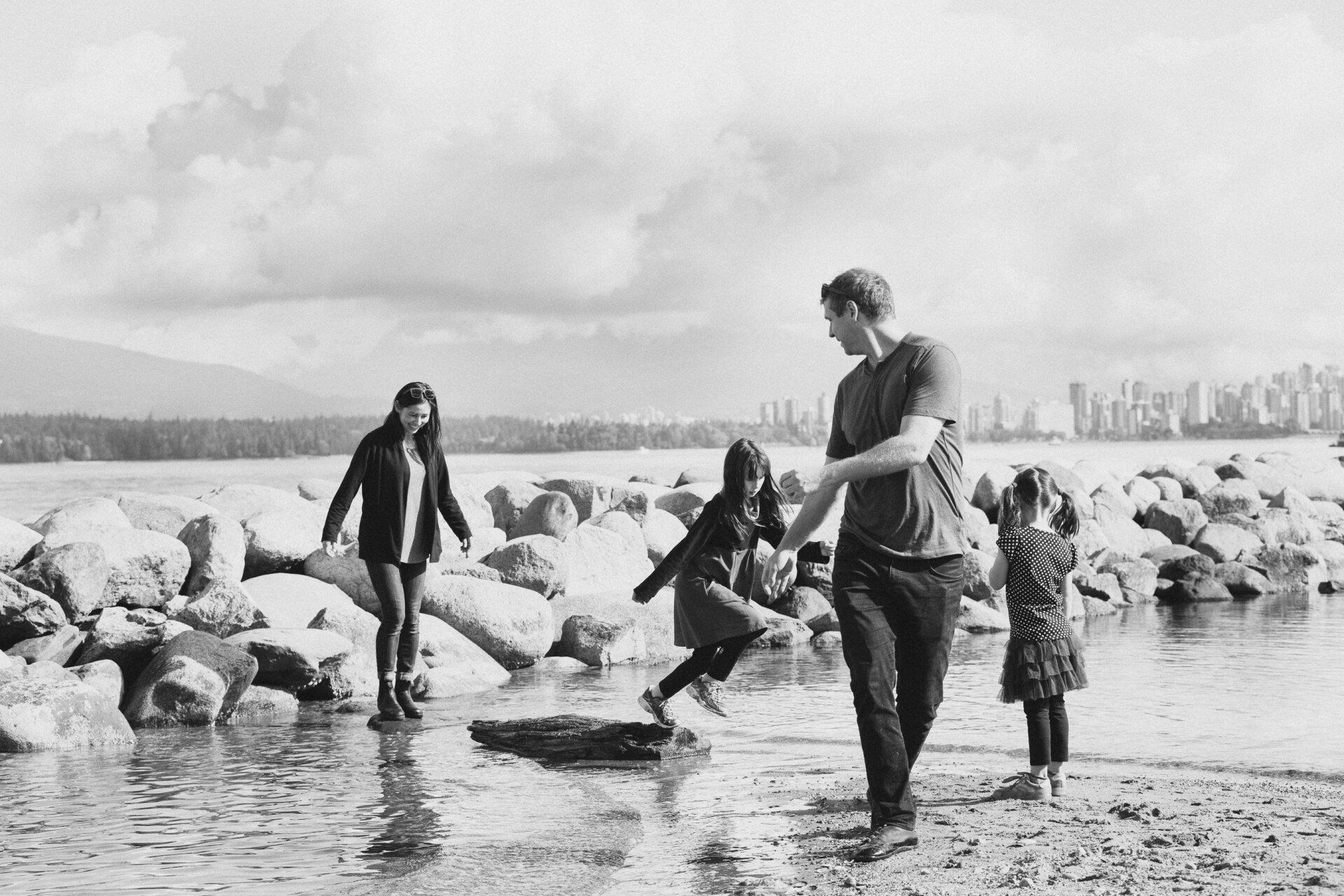 A day at the beach with the family