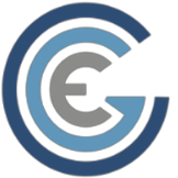 A blue and gray circle with a letter g inside of it.