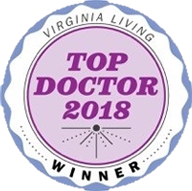 A logo for Coastal Virginia Top Docs 2018.