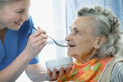 Nursing Home — Woman receiving in-home health care in Hayden, ID