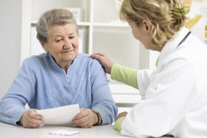 Adult Care — Woman receiving in-home health care in Hayden, ID