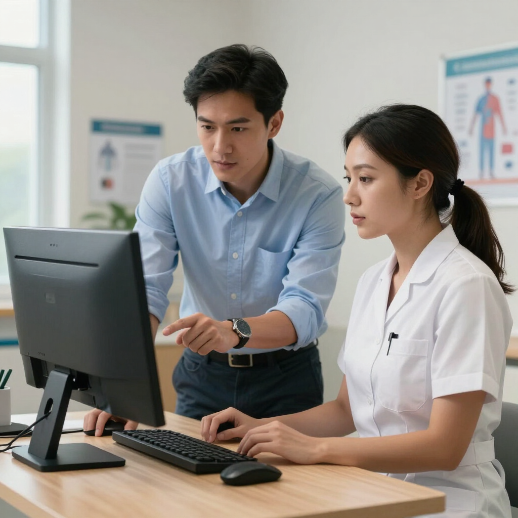 IT support healthcare worker computer