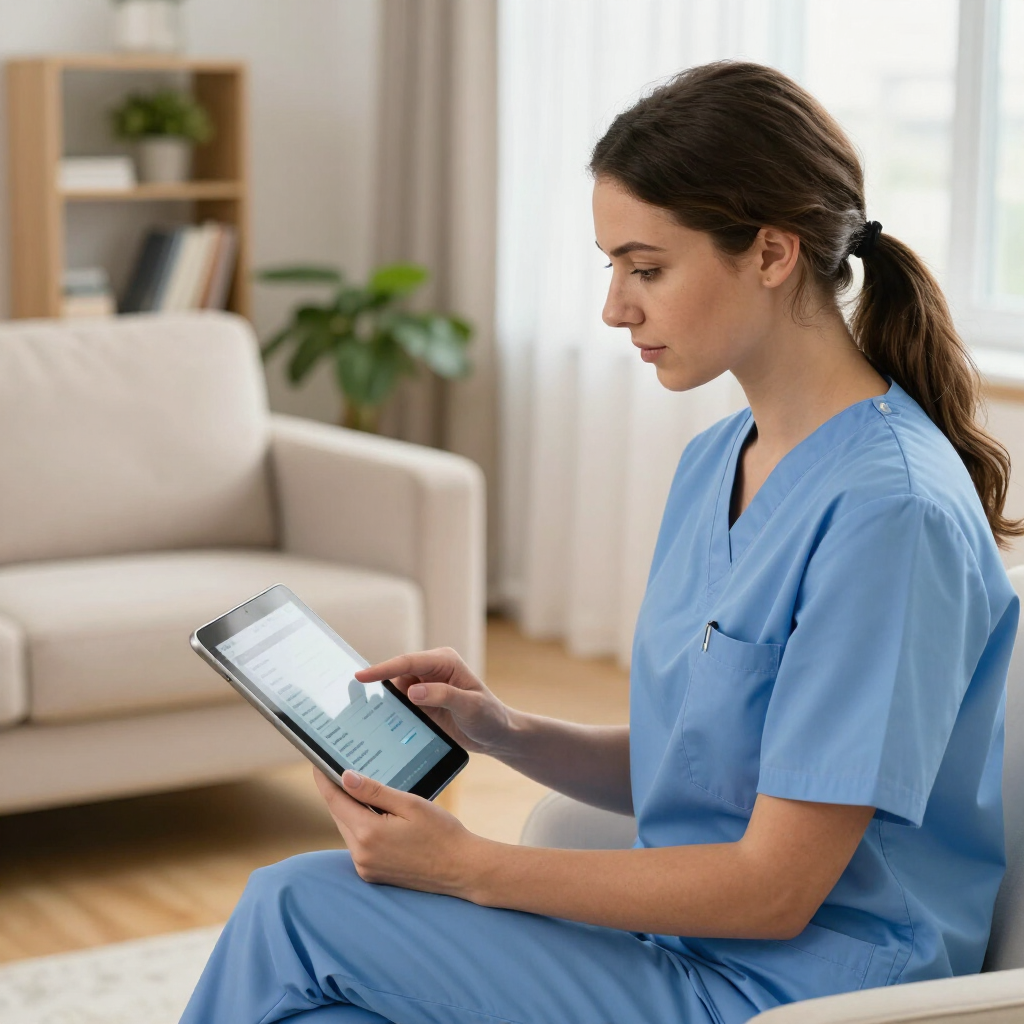 home health aide tablet mobile device