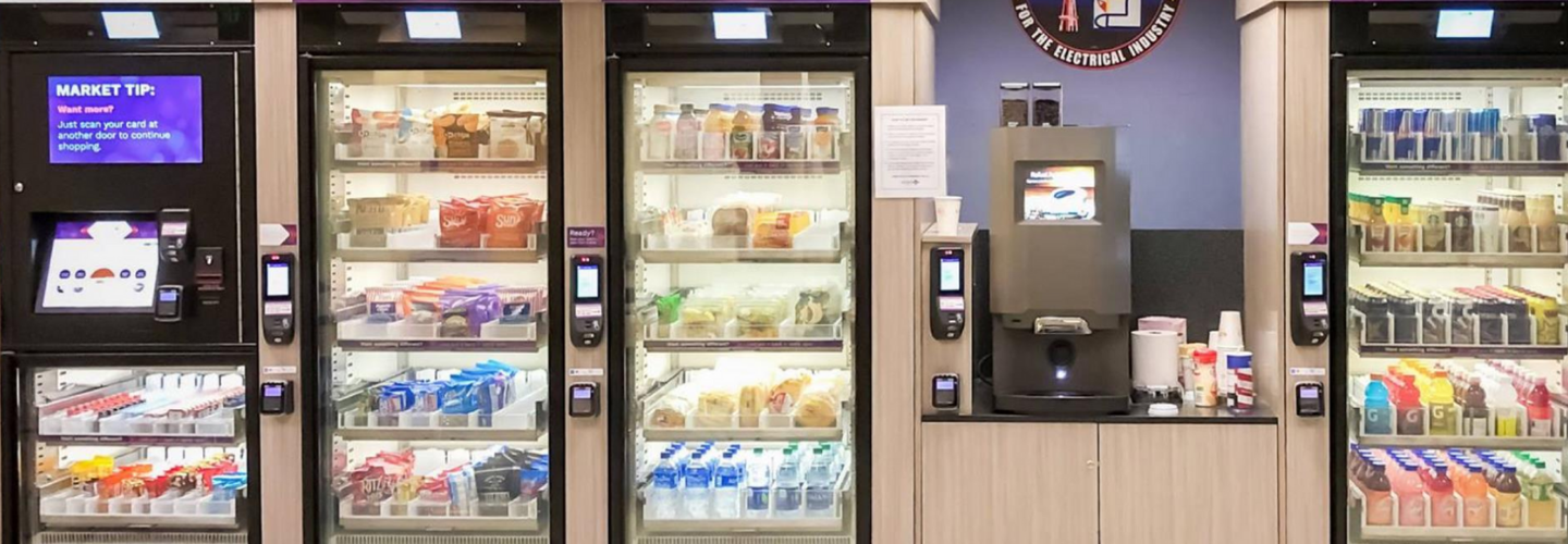 Smart N Go intelligent vending  enclosed fresh food micro market from Avanti Markets