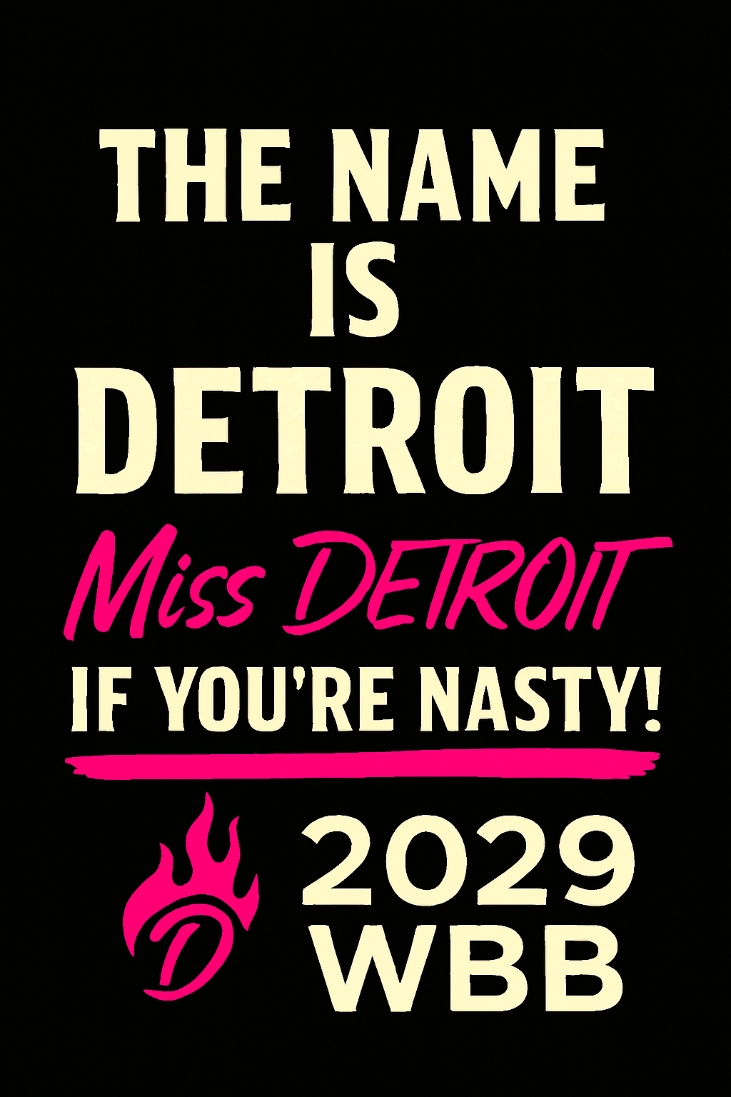 Black graphic with text