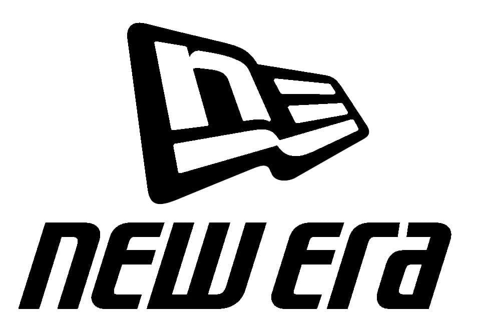 New Era logo: stylized, black and white 