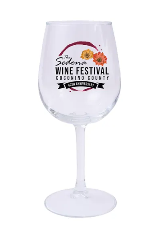 Wine glass with 