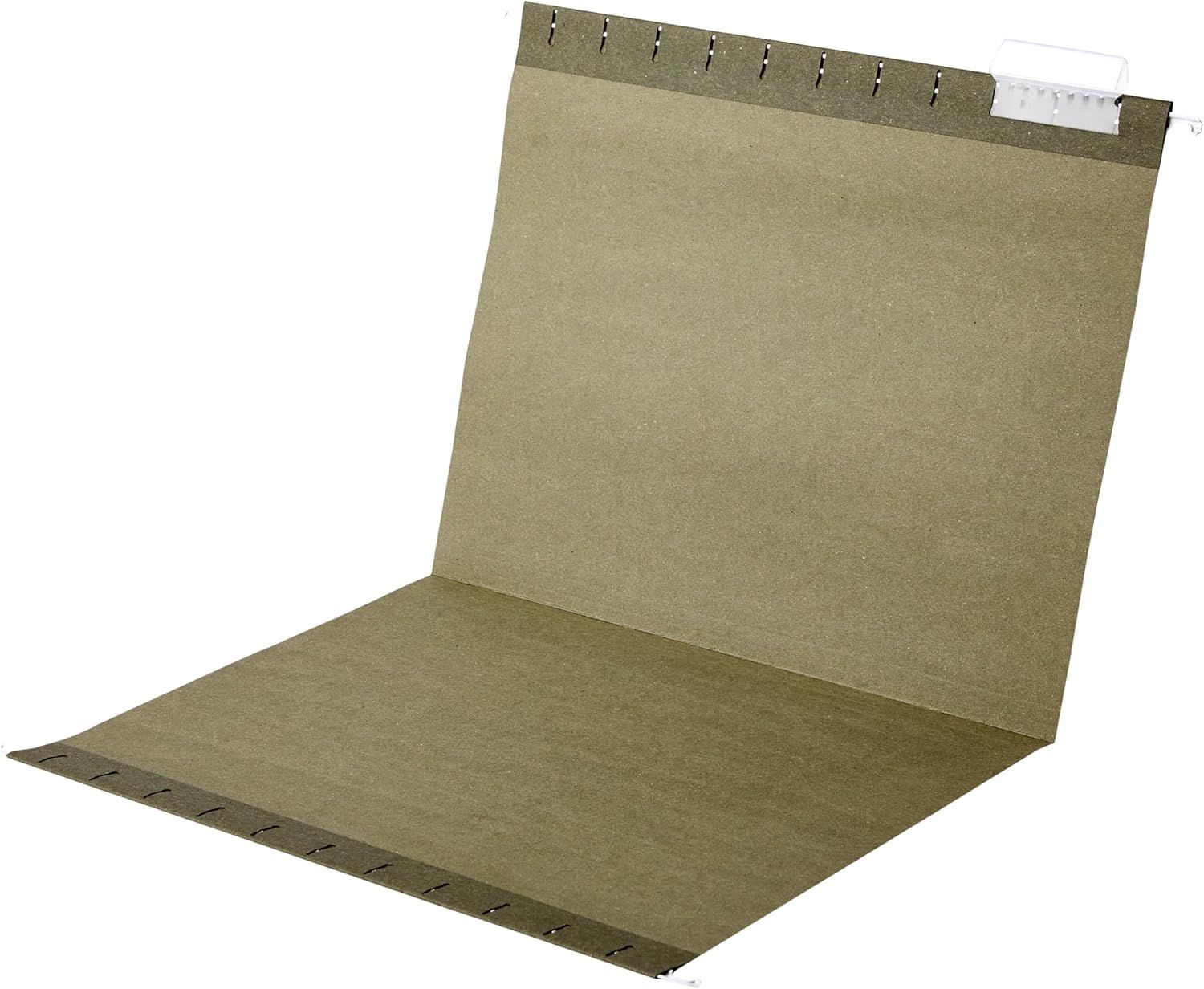 Green hanging file folder.