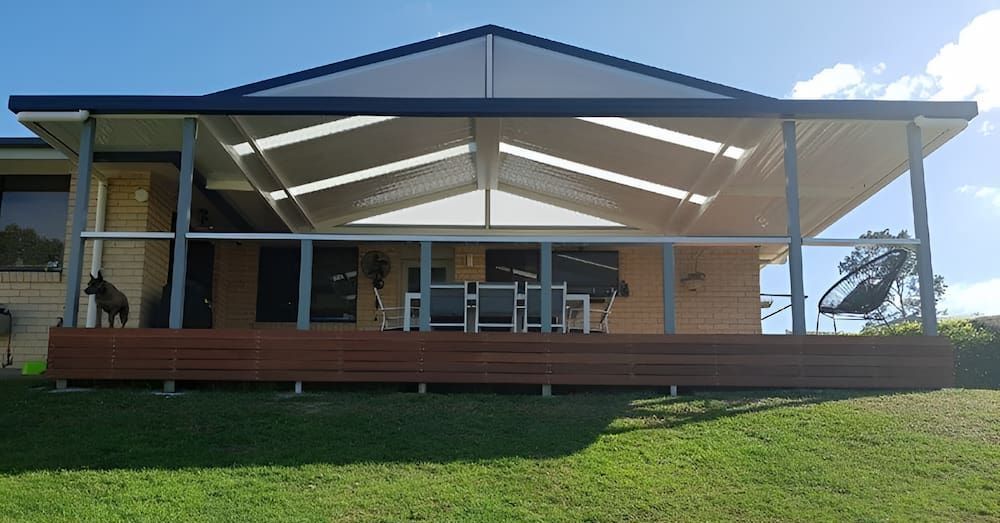 A House With A Large Deck And A Covered Porch — Hunter Home Services in Maitland, NSW