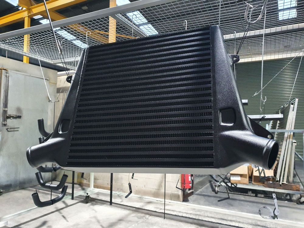 Black Metal with Powder Coating at The Working Station — Leisure Coast Powder Coaters in Unanderra, NSW