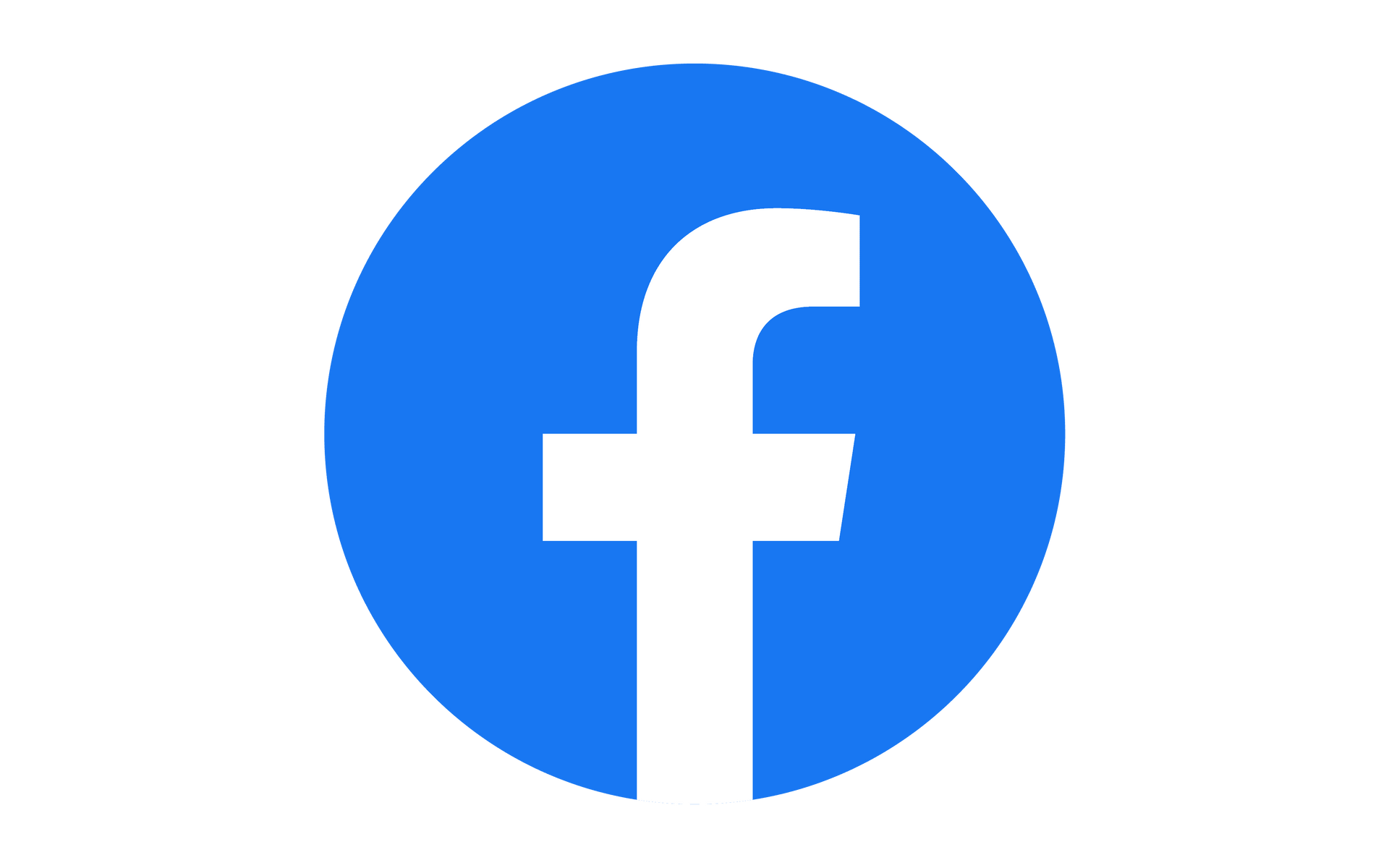 Facebook logo: white 