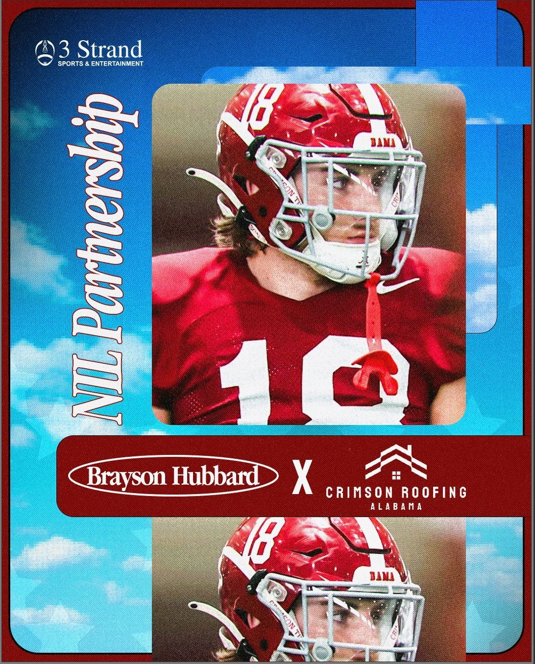 A football player wearing a helmet with the number 18 on it