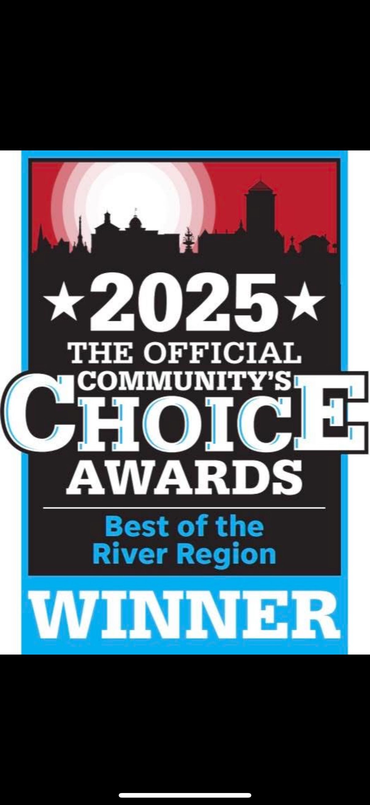2025 Community's Choice Awards Winner badge,