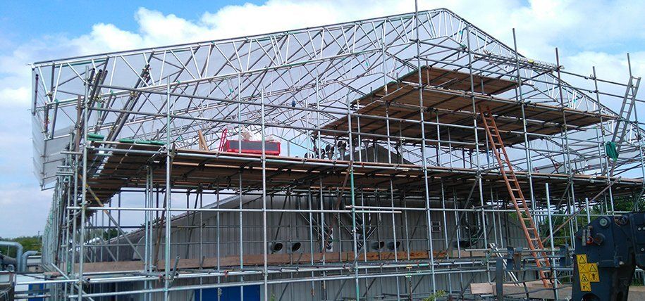 Commercial scaffolding in the West Midlands