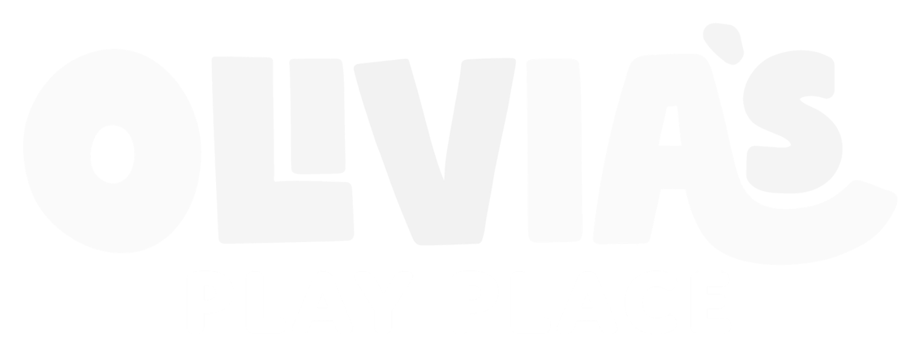 Logo for Olivia's Play Place in colorful, bold font.