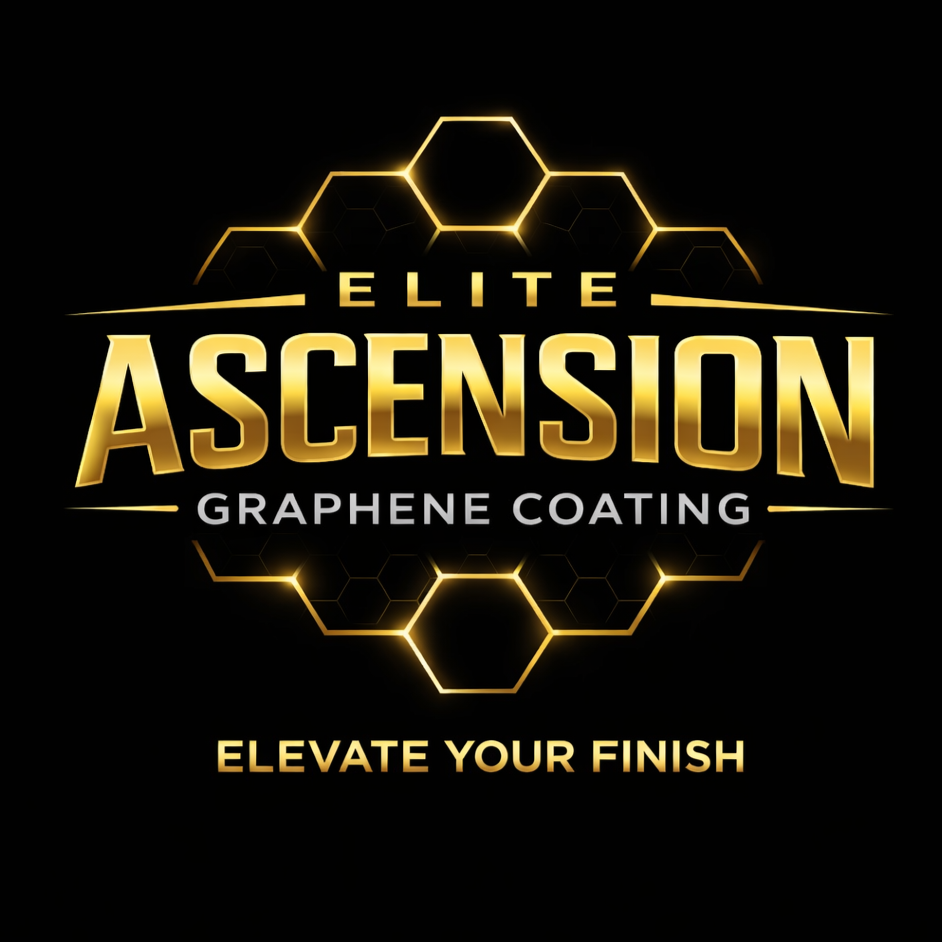 A gold-lettered logo for 