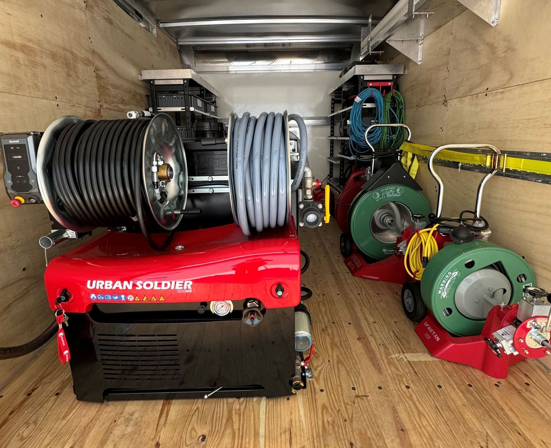 commercial jetter and plumbing snakes