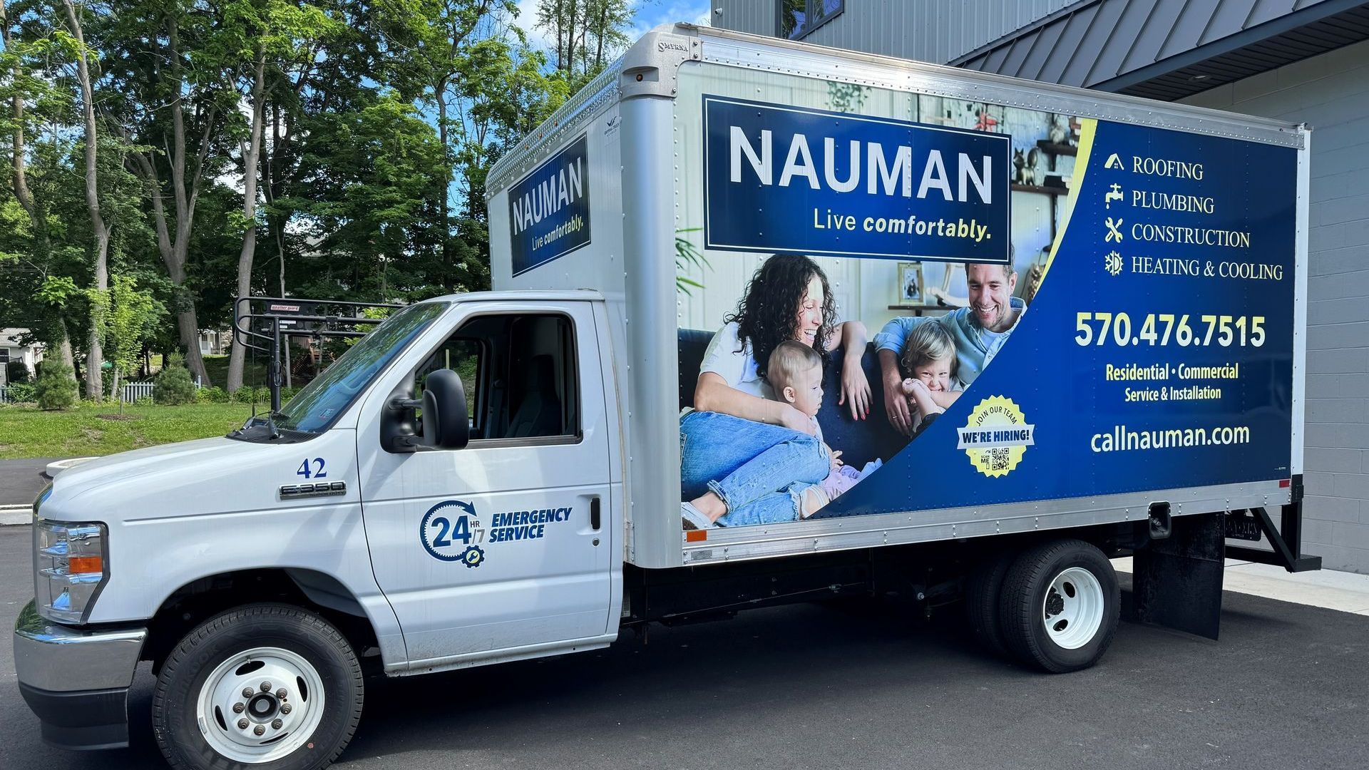 nauman plumbing box truck