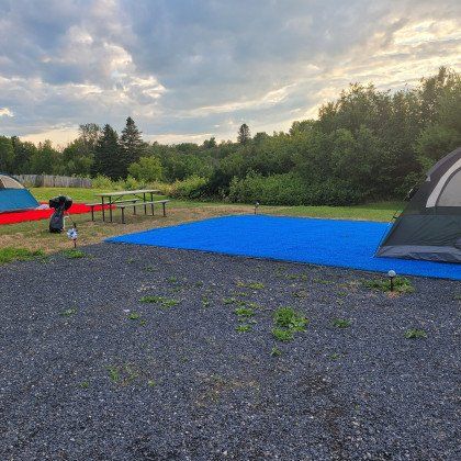 Tent and Table in Campsite