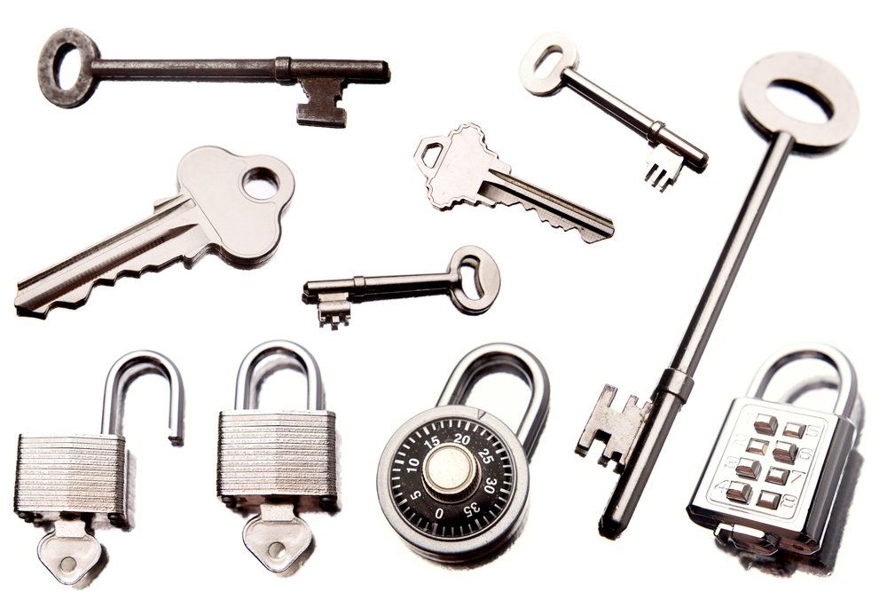 Keys On White Background — Emergency Locksmith in Yamba, NSW