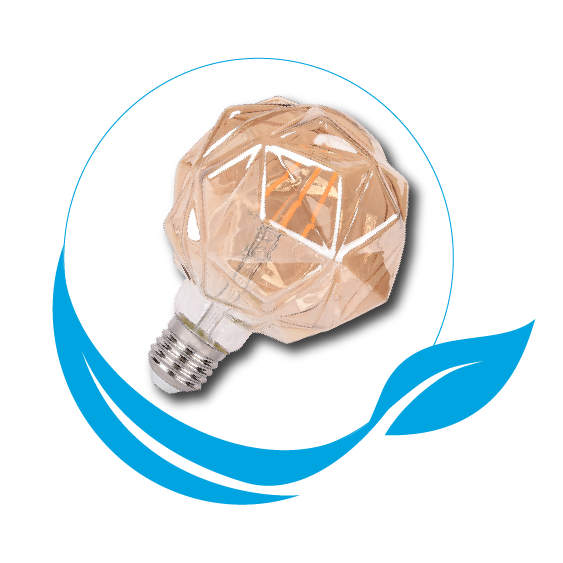 Bombillo LED Tipo Vintage Bombilla ambar luz cálida bombillo filamento Lexmana