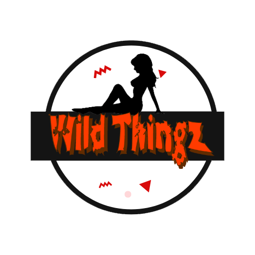 A logo for a company called wild thingz with a silhouette of a woman in a circle.