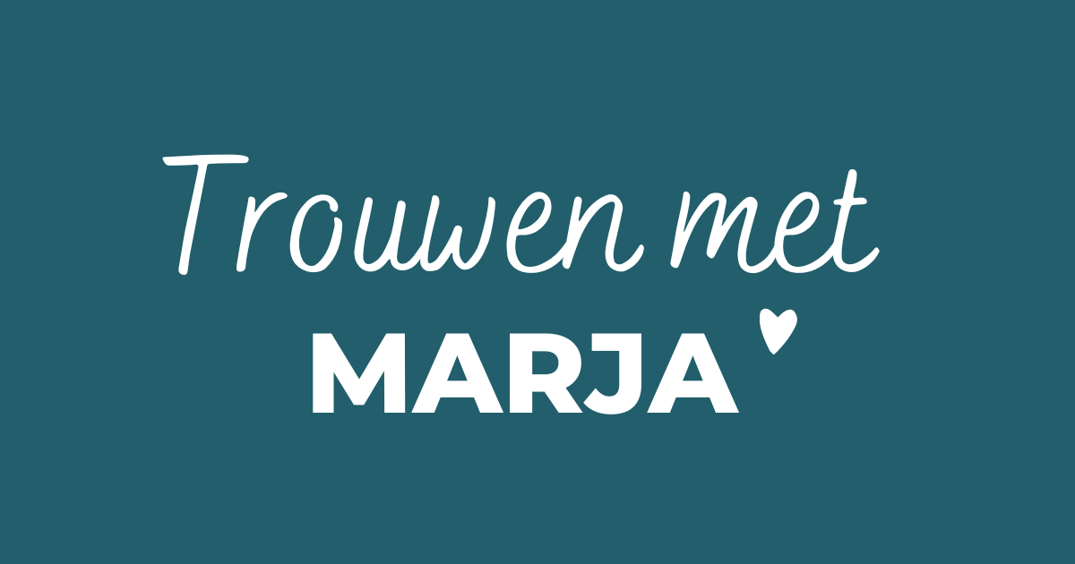 Trouwen met Marja