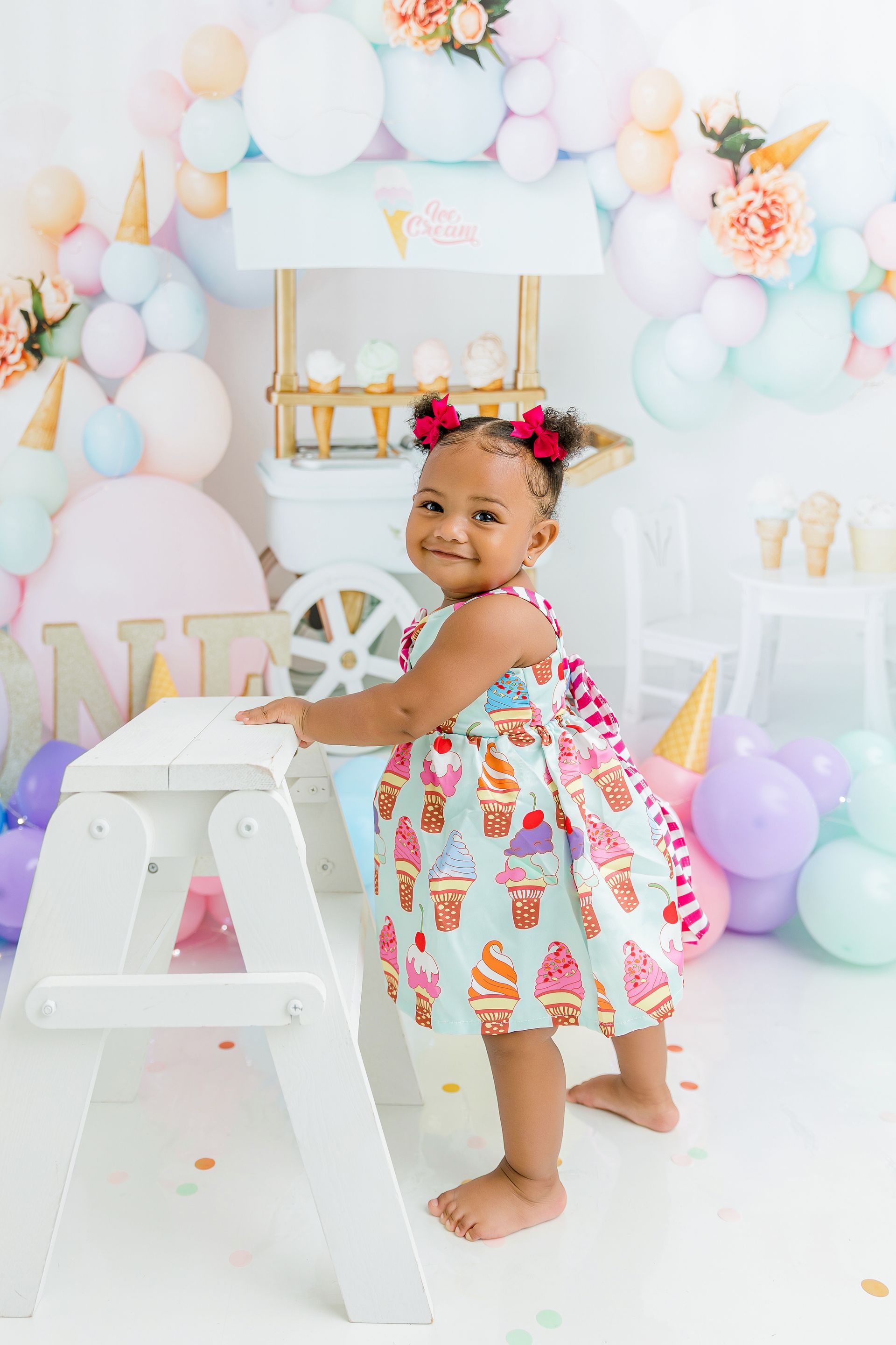 Summer Family Portrait at the Raleigh Rose Garden, NC