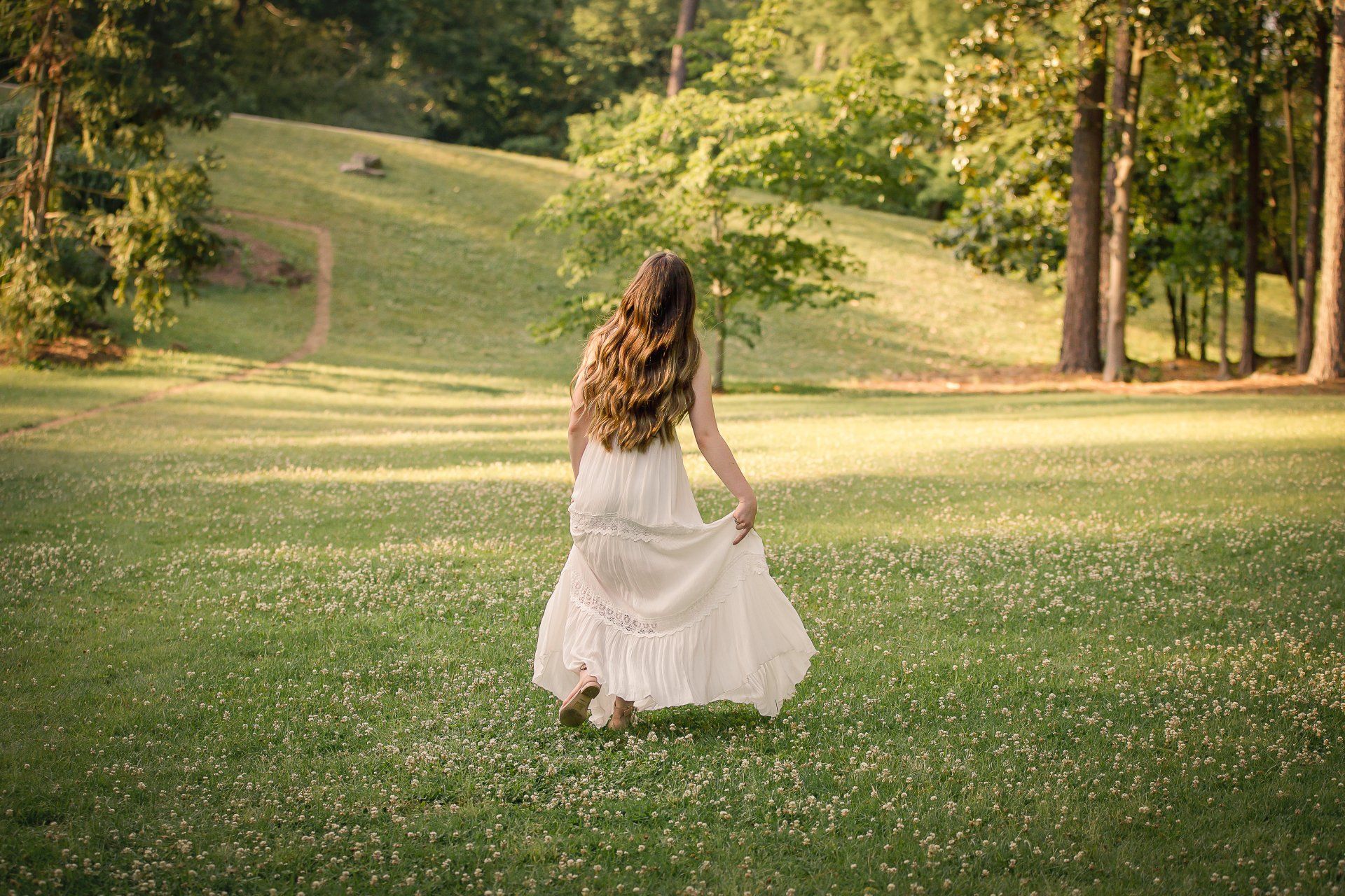 High school senior portrait session at Duke Gardens in Durham, North Carolina
