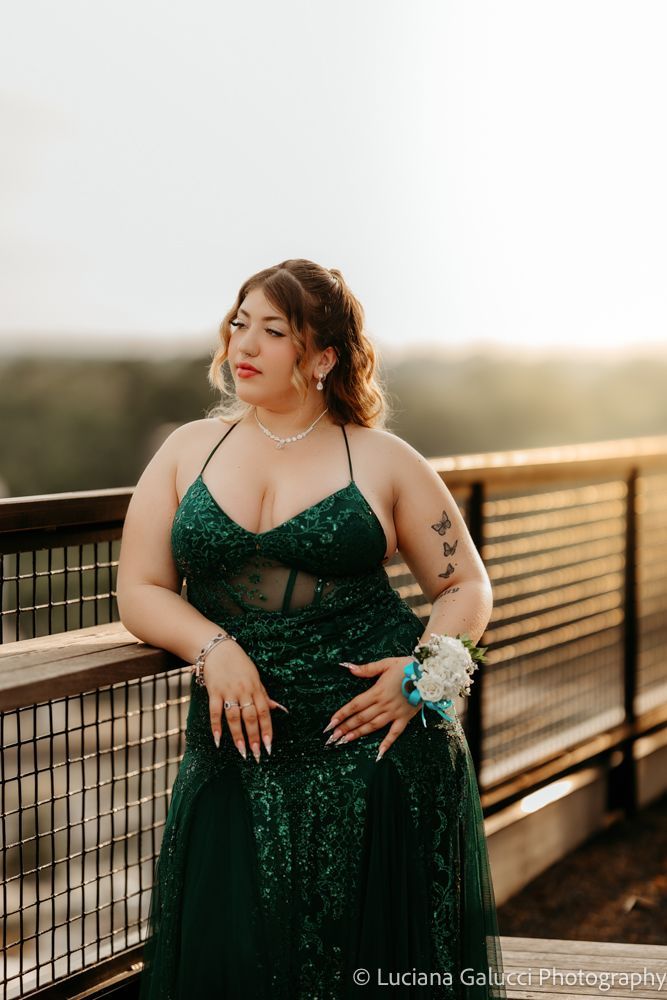 High school prom portraits in downtown Raleigh featuring elegant styling and natural light
