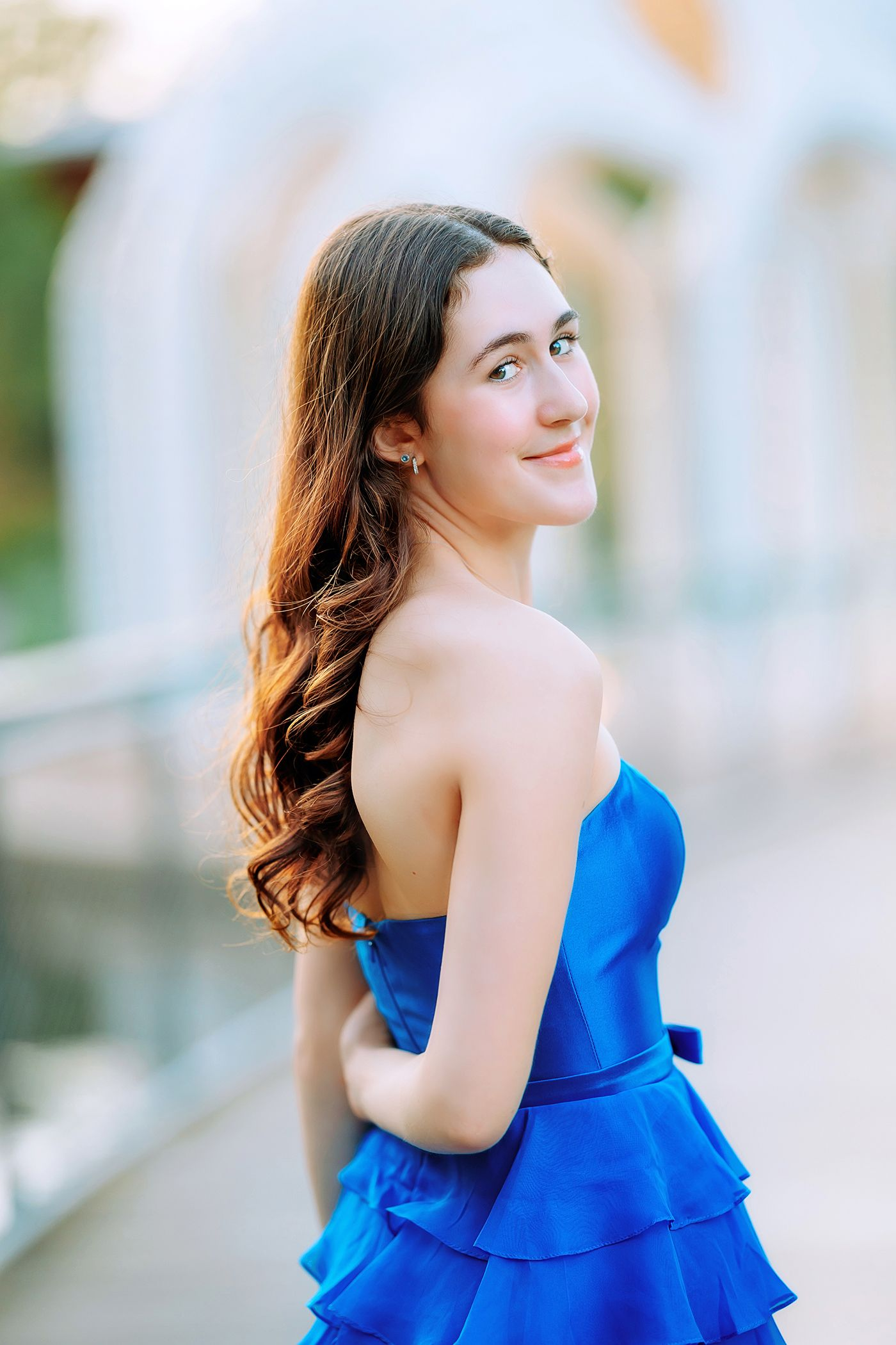 A gorgeous Cary high school senior session photographed during golden hour in Cary NC.