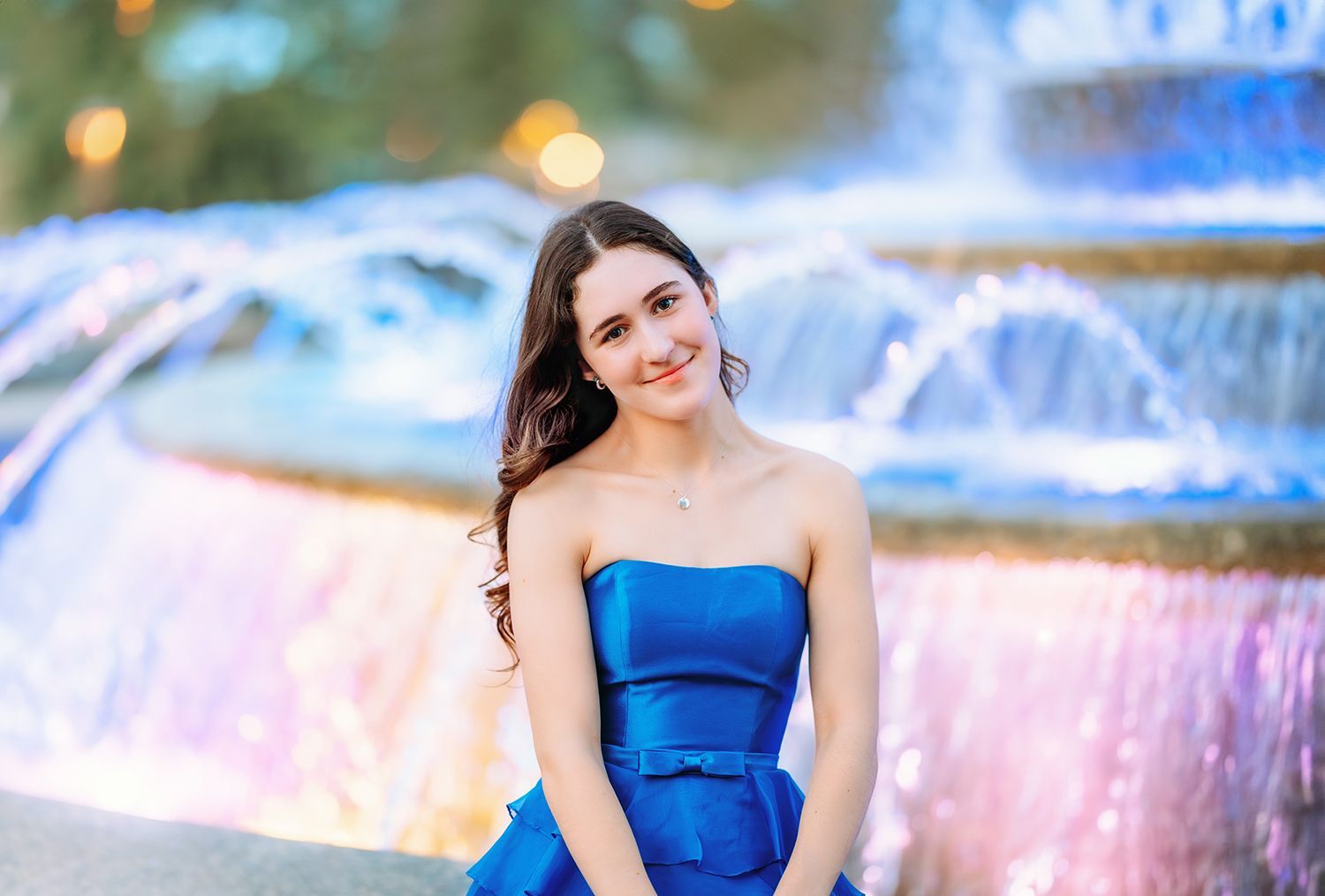 High school senior graduation photos in Cary NC with cap and gown by Luciana Galucci Photography