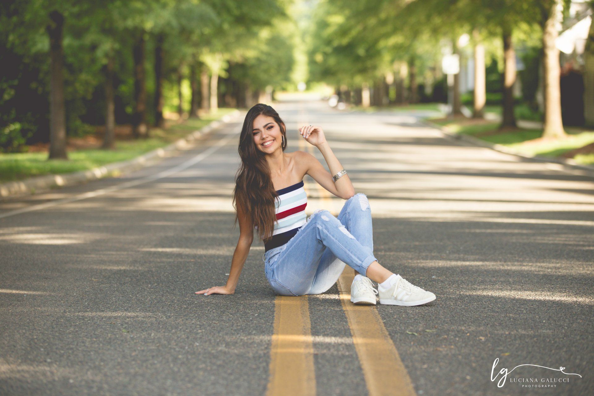 Gorgeous high school senior portrait session in Chapel Hill, North Carolina