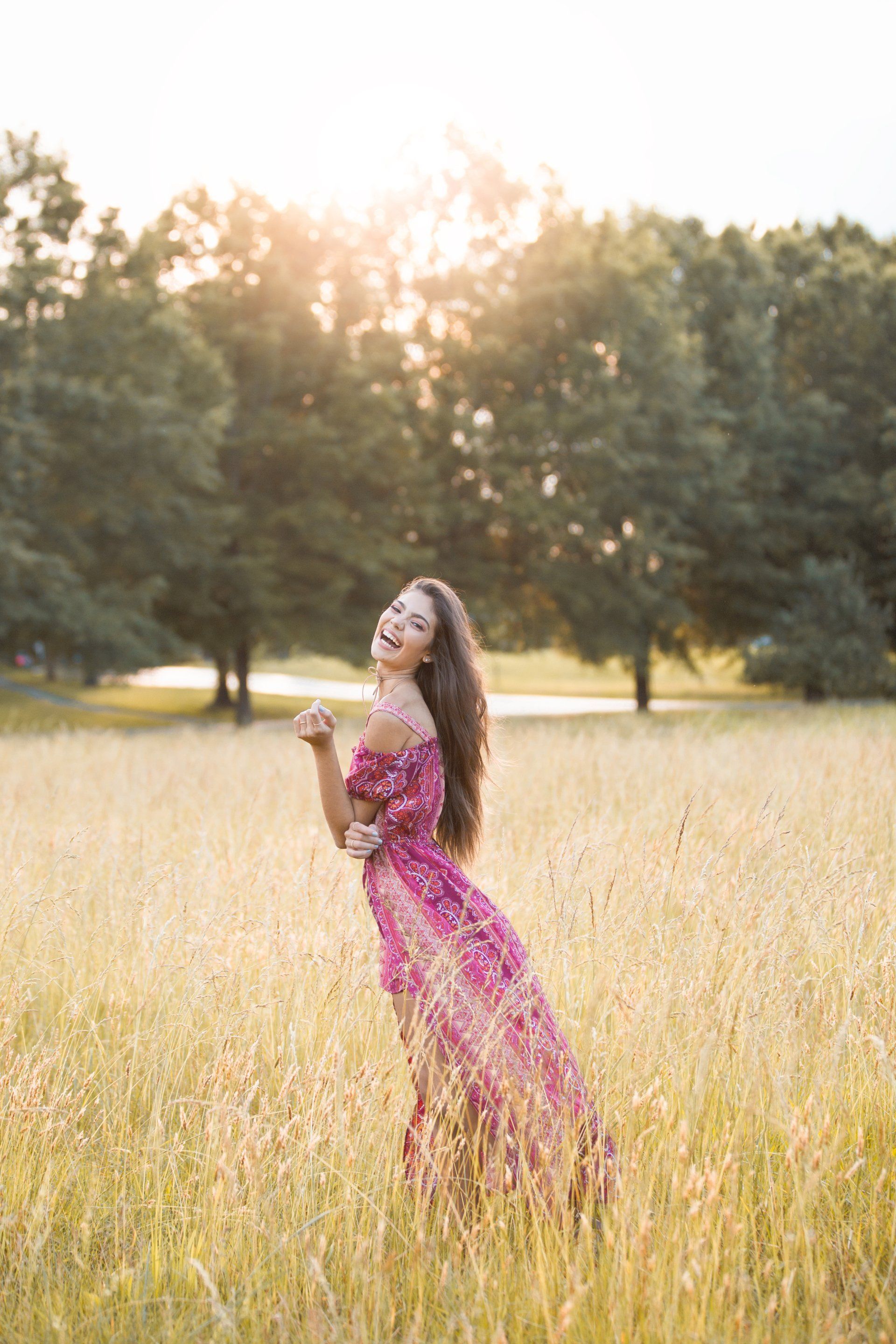 Gorgeous high school senior portrait session in Chapel Hill, North Carolina