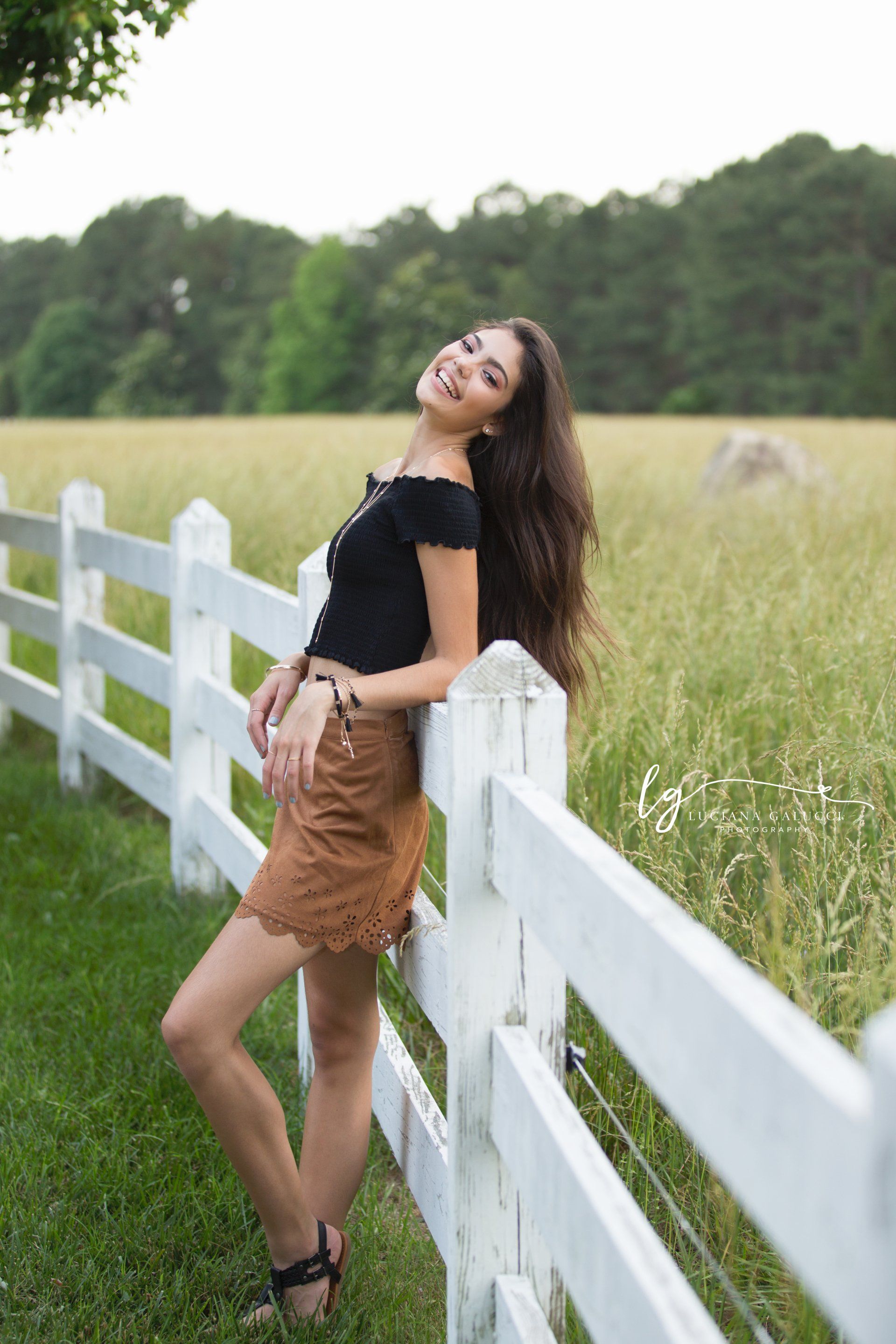 Gorgeous high school senior portrait session in Chapel Hill, North Carolina