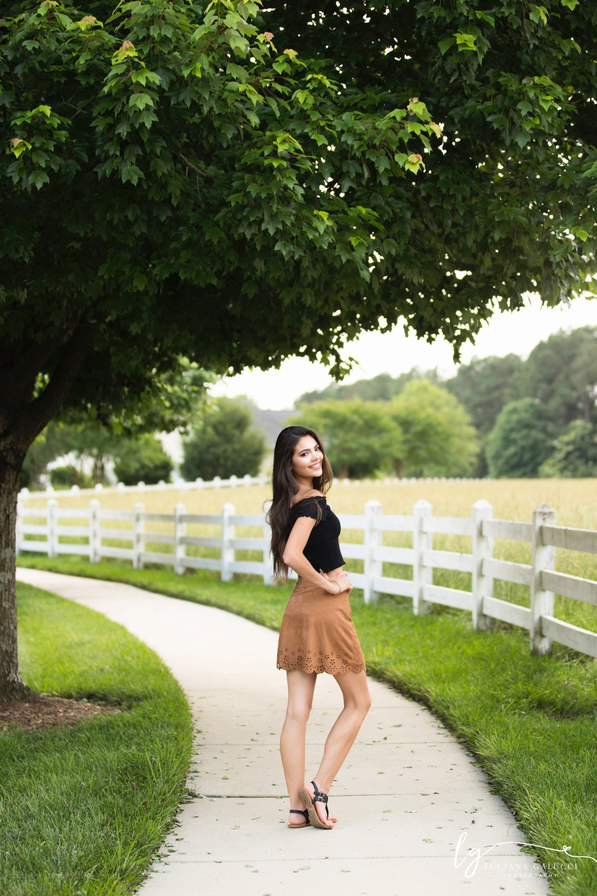 Gorgeous high school senior portrait session in Chapel Hill, North Carolina