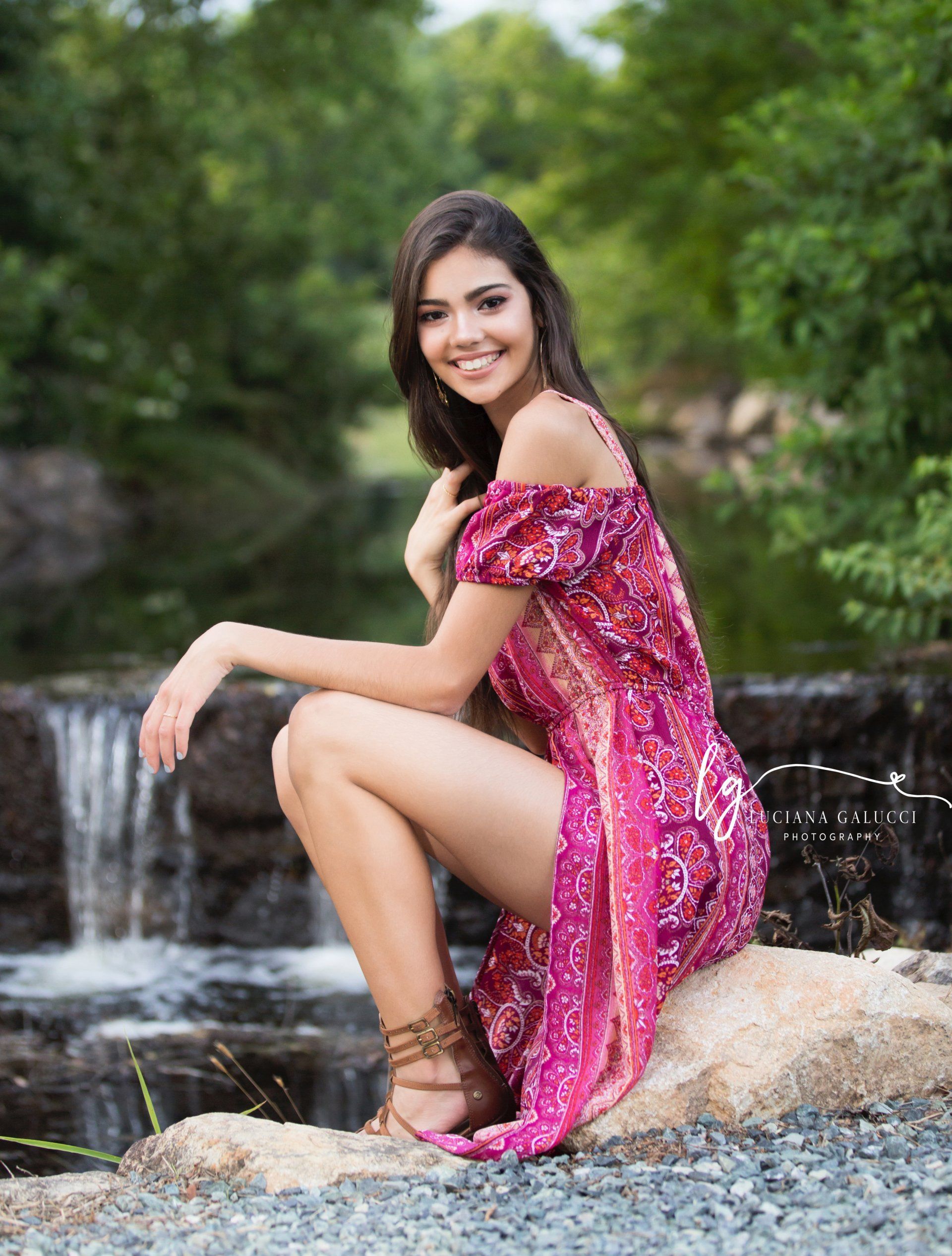 Gorgeous high school senior portrait session in Chapel Hill, North Carolina