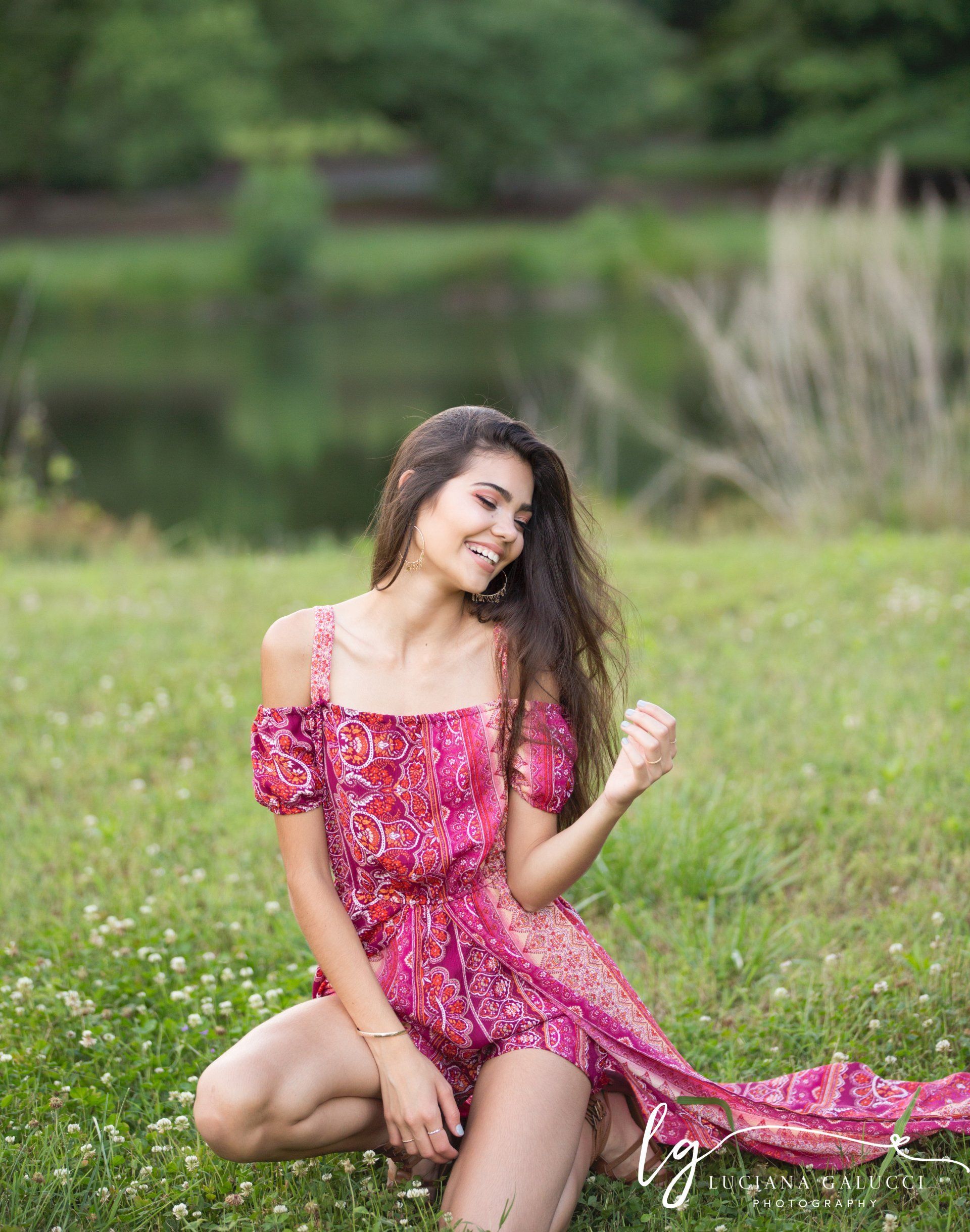 Gorgeous high school senior portrait session in Chapel Hill, North Carolina