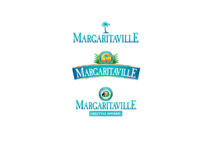 Three margaritaville logos on a white background