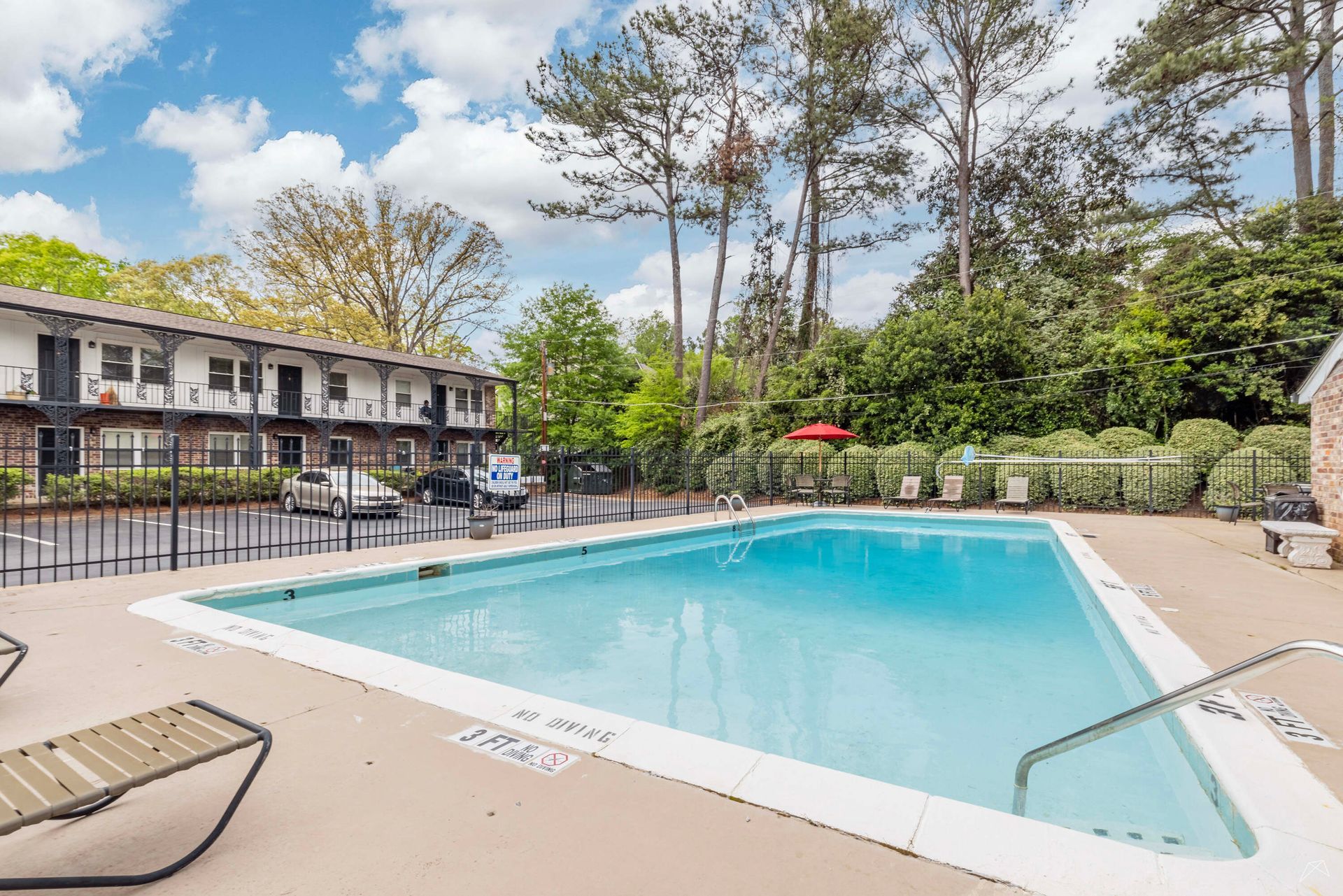 Swimming pool at KENCO Briarcliff apartments in Atlanta GA