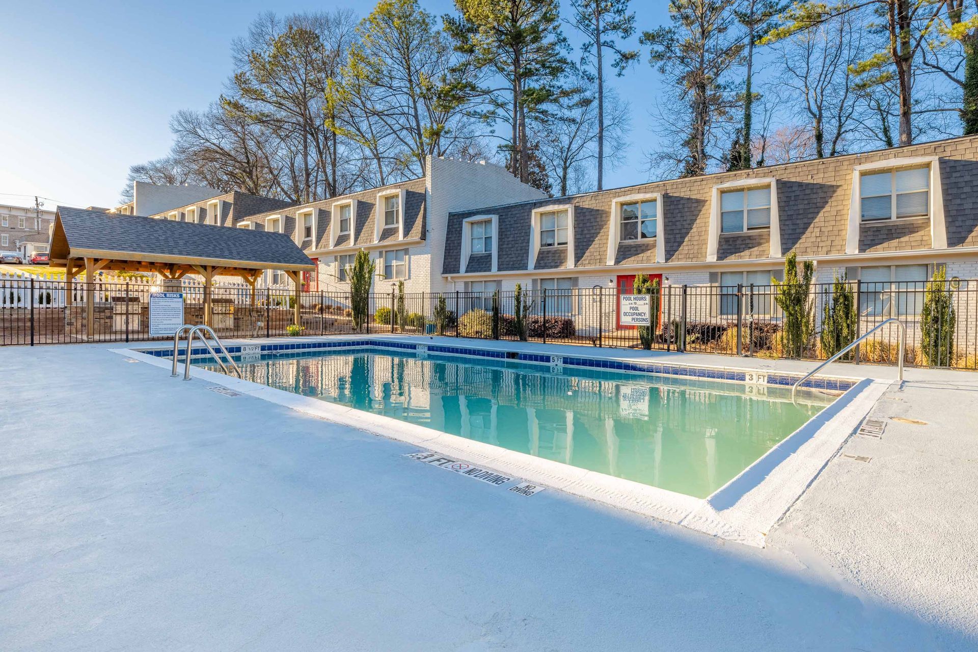 Apartment community pool at Westside Court in Atlanta GA