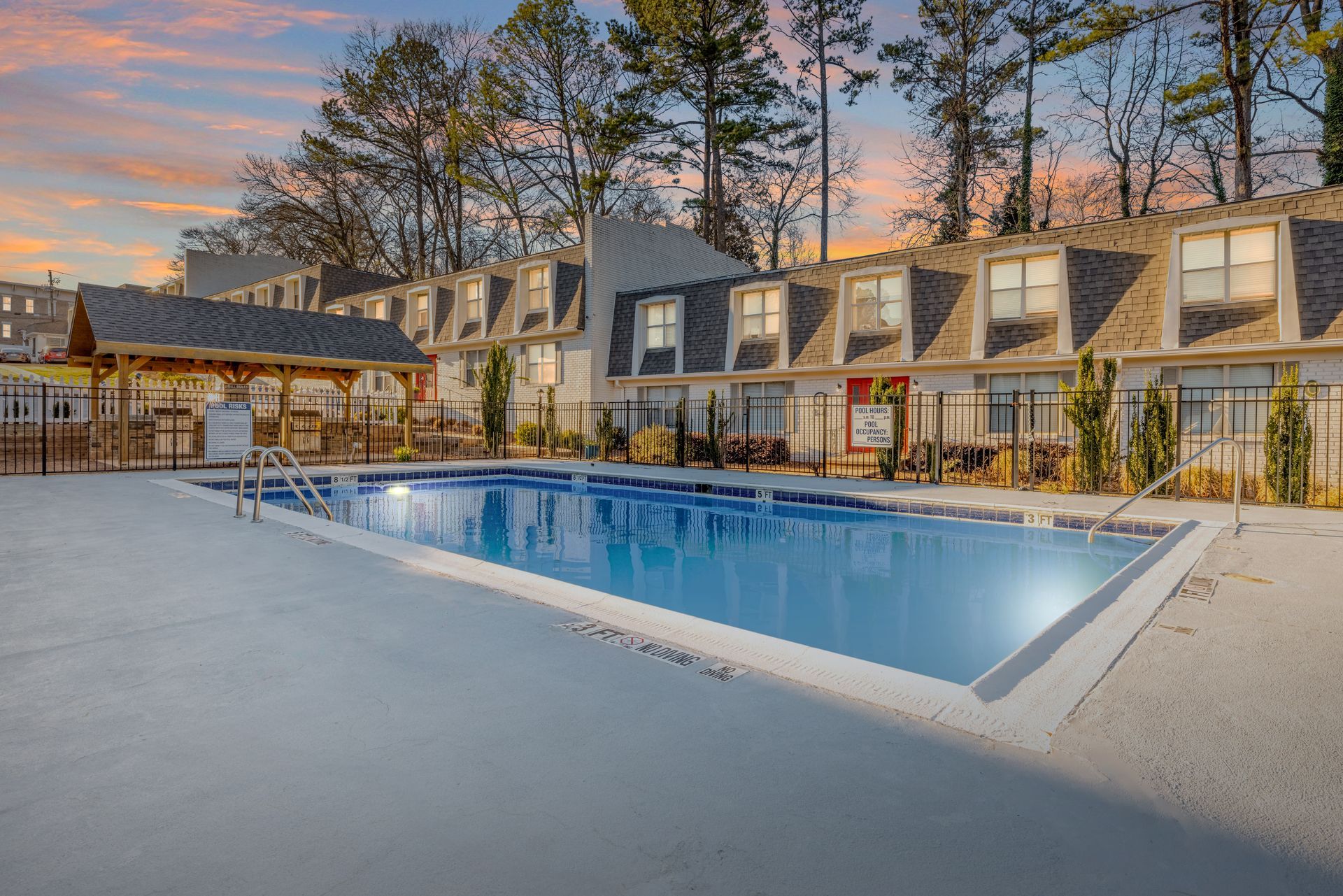 Swimming pool at Westside Court apartments in Atlanta GA