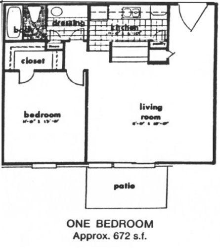 1 Bed Floor Plan B