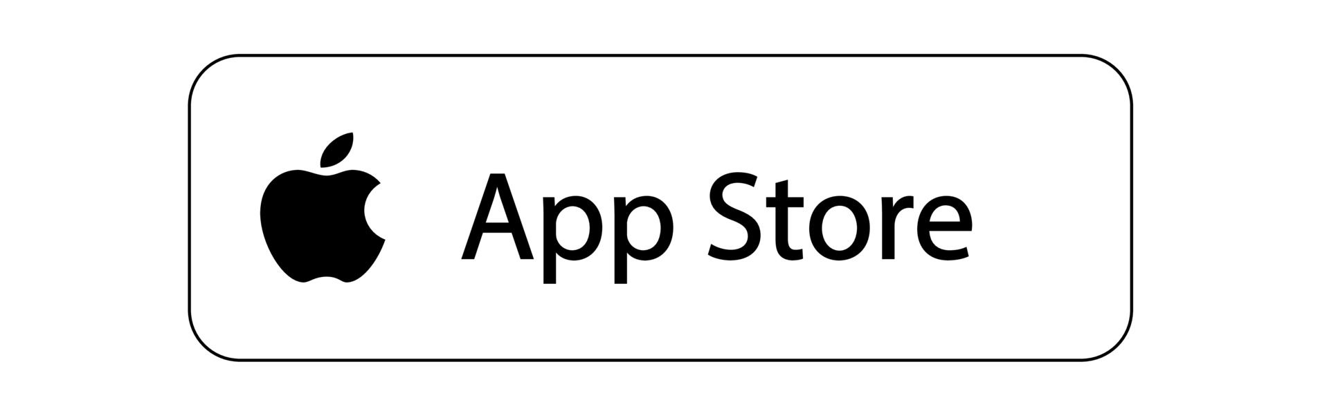 A google play and an apple app store icon on a white background.