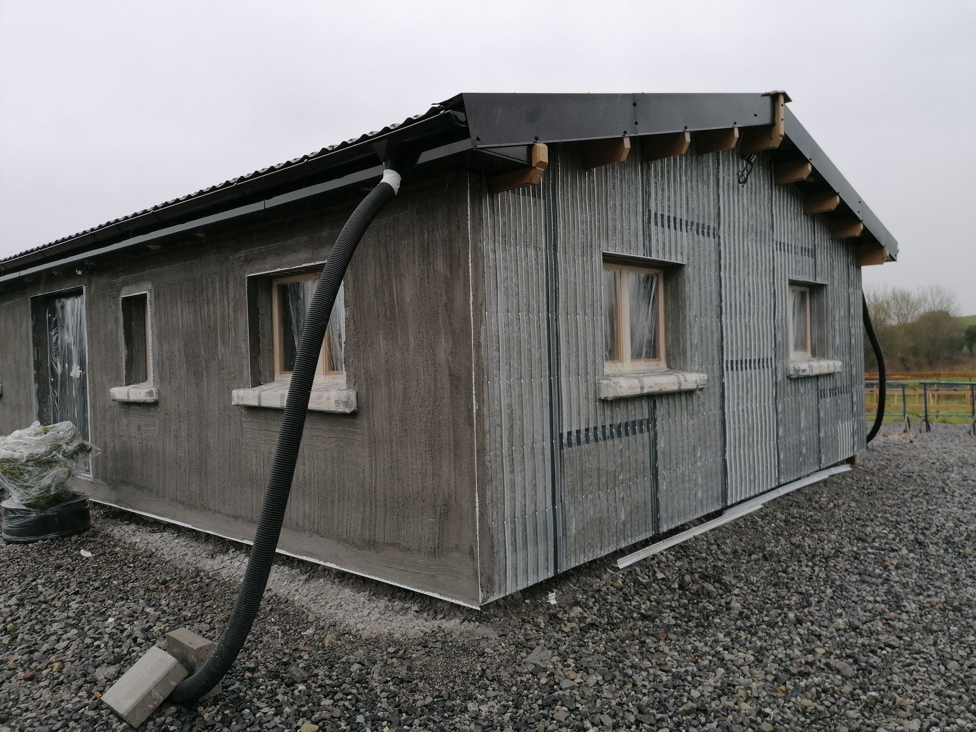 Cabin Plastering Project Westmeath