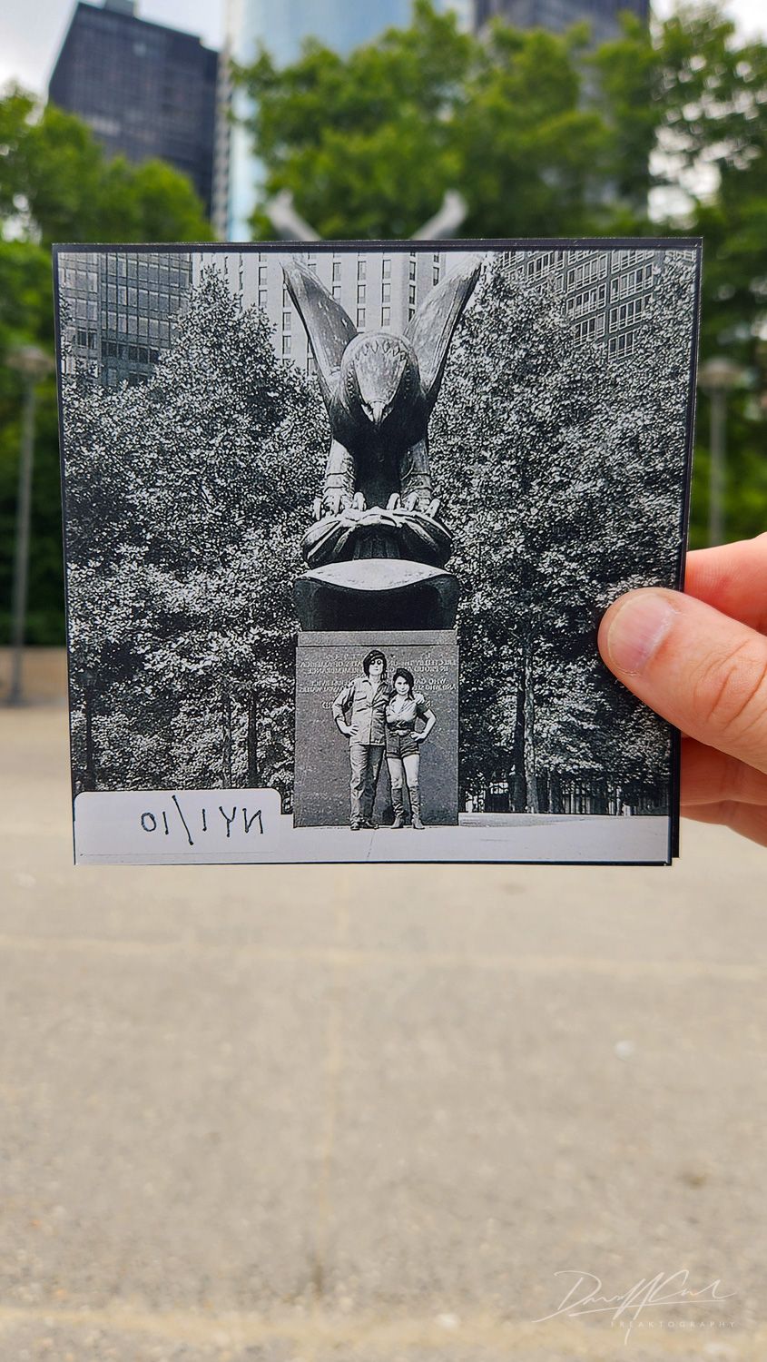 John Lennon and Yoko Ono, Battery Park 1970 Then and Now