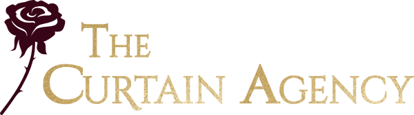 The Curtain Agency Gold logo