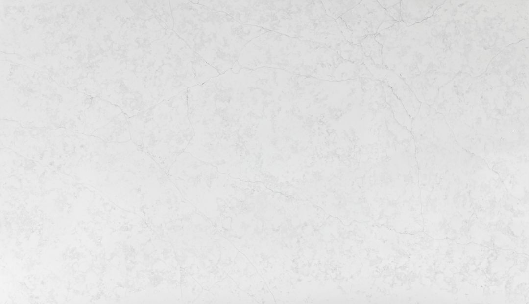 White marble surface with subtle texture.