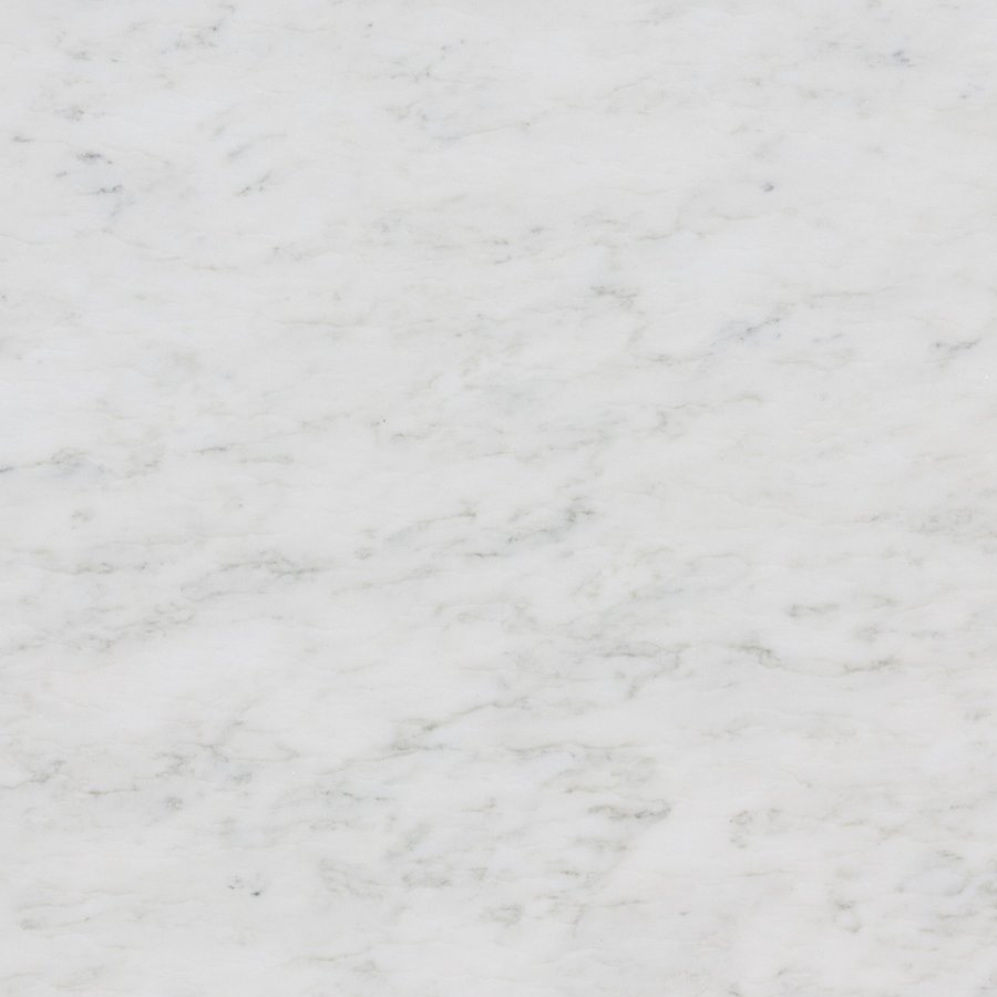 White marble with gray veining.
